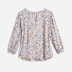 Warner Lattice Detail Blouse- excellent condition- barely worn.